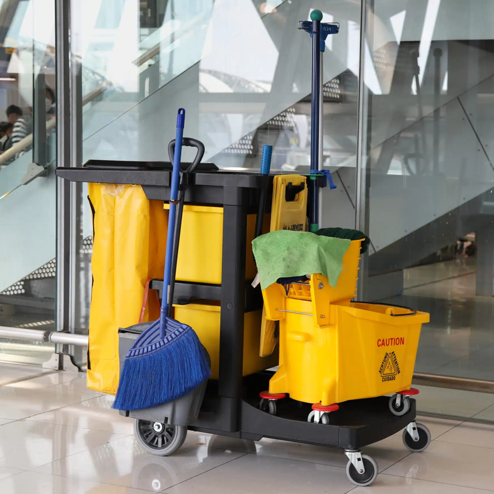 a professional day porter at work in tampa bay